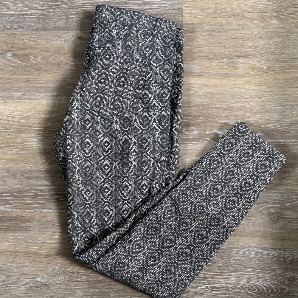 Mid rise Detail printed pants